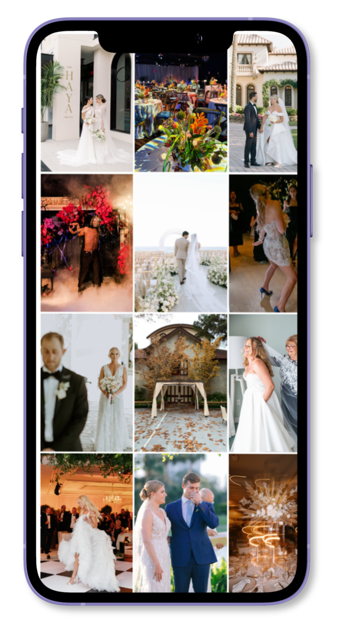 Instagram profile grid, client feed